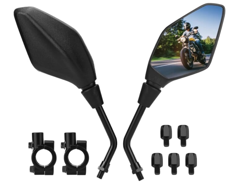 純正ミラーの視界に不満があるなら。KEMIMOTOの広角ミラーで後方確認のストレスを解消する