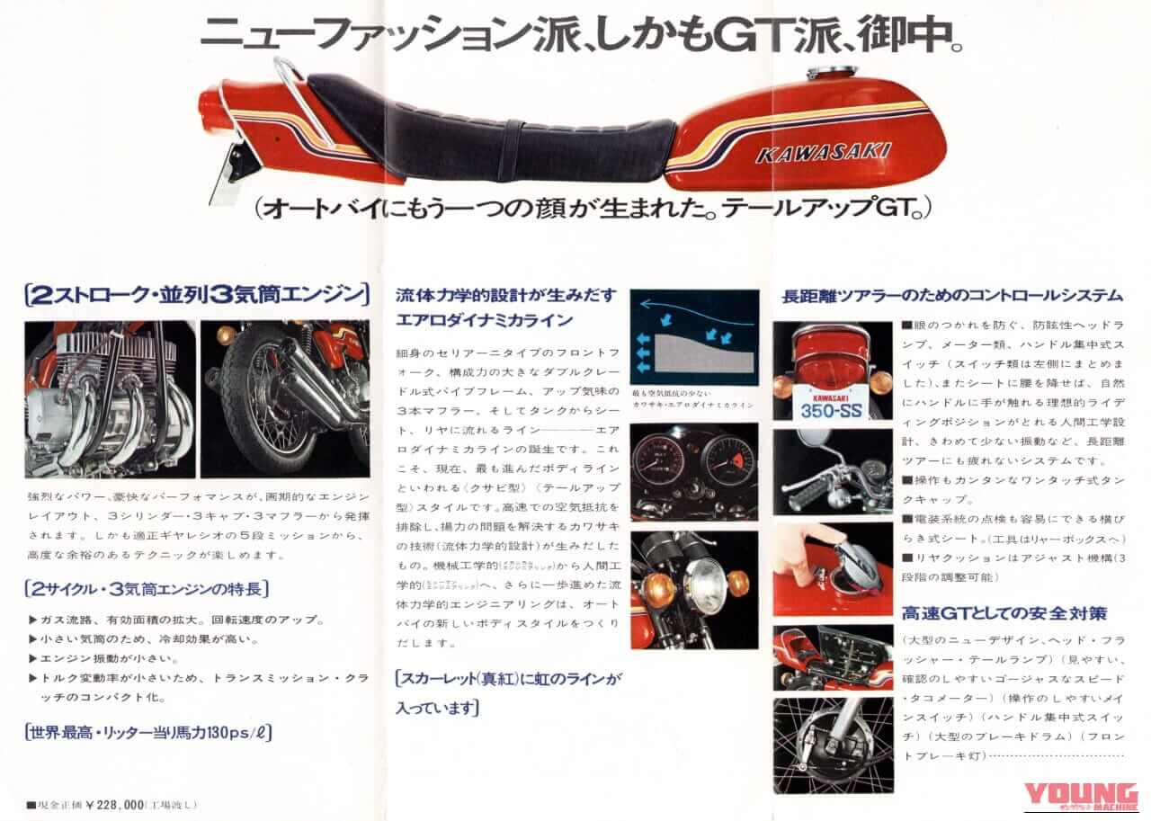 カワサキ|SSシリーズ|「カワサキデザインの夜明け」「テールアップに3本出しマフラー!」マッハⅢから始まったZ1デザインまでの大変革【柏 秀樹の昭和〜平成 カタログ蔵出しコラム Vol.28】