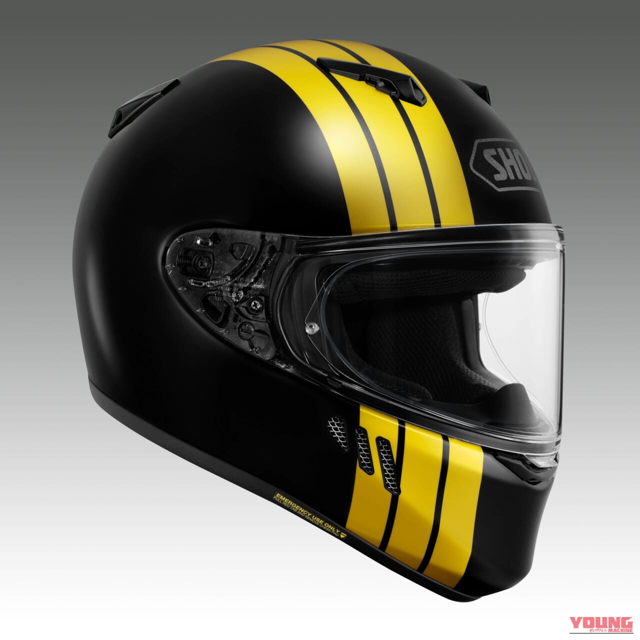 SHOEI WYVERN Ø CHOWSUKE MODEL｜【受注期間限定】キリン、チョースケ、寺崎！ SHOEI復刻フルフェイス「WYVERN Ø」に漫画『キリン』レプリカが登場