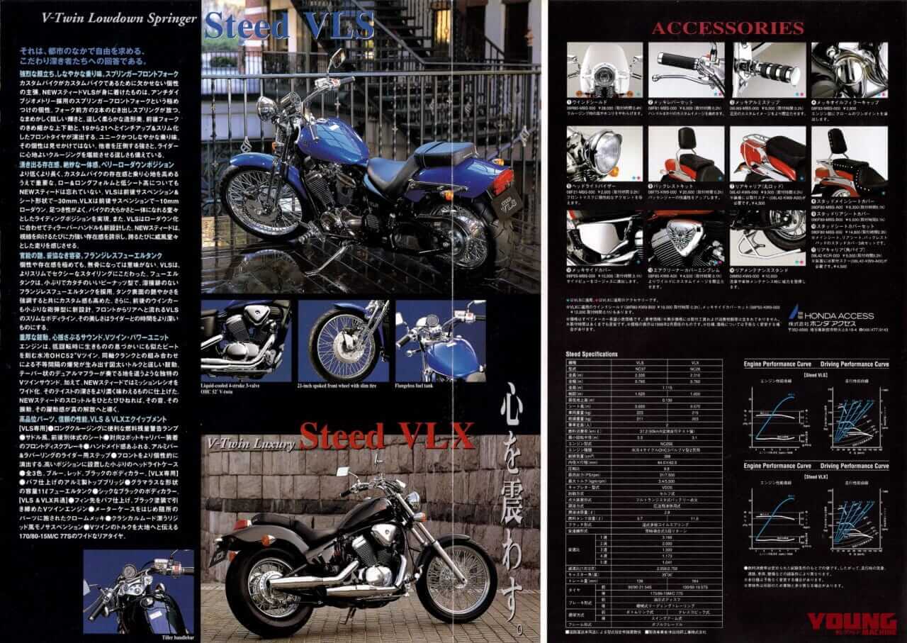 ｜スプリンガーフォークまで登場した！ ホンダが時代をつくった「スティード」は、最も輝いたミドル級クルーザー【柏 秀樹の昭和〜平成 カタログ蔵出しコラム Vol.29】