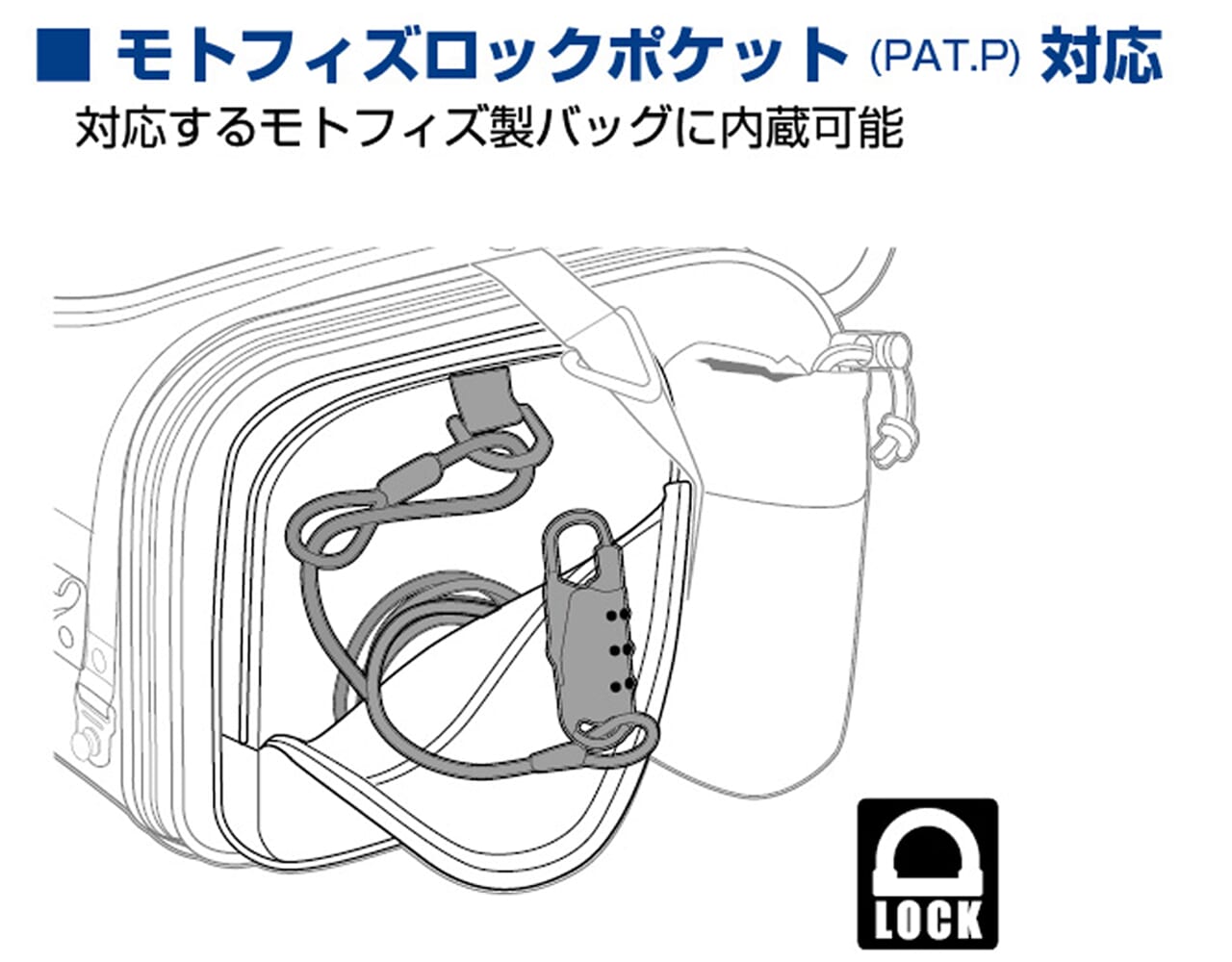車載バッグ専用ワイヤーロック｜【盗難対策の新提案】ダイヤル式ロックで鍵いらず！タナックス発売の『車載バッグ専用ワイヤーロック』が、ツーリングの安心感を底上げ！！