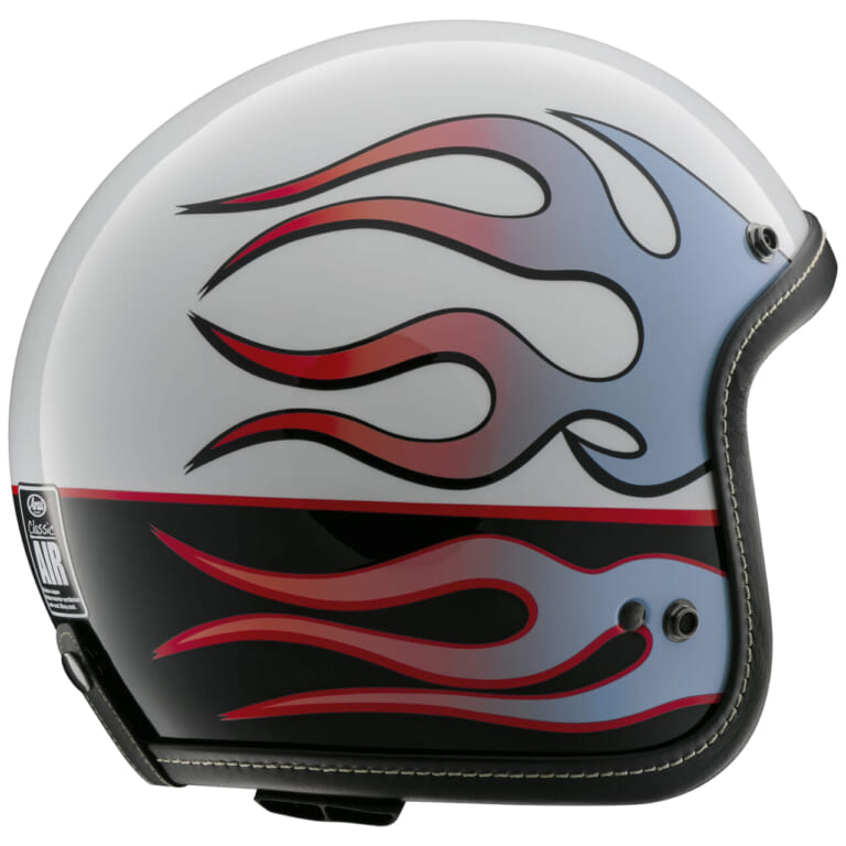 Arai CLASSIC AIR CHOPPER｜安全性にもこだわったファイヤーパターンのオープンフェイス！ アライ「CLASSIC AIR CHOPPER」を4月下旬に発売