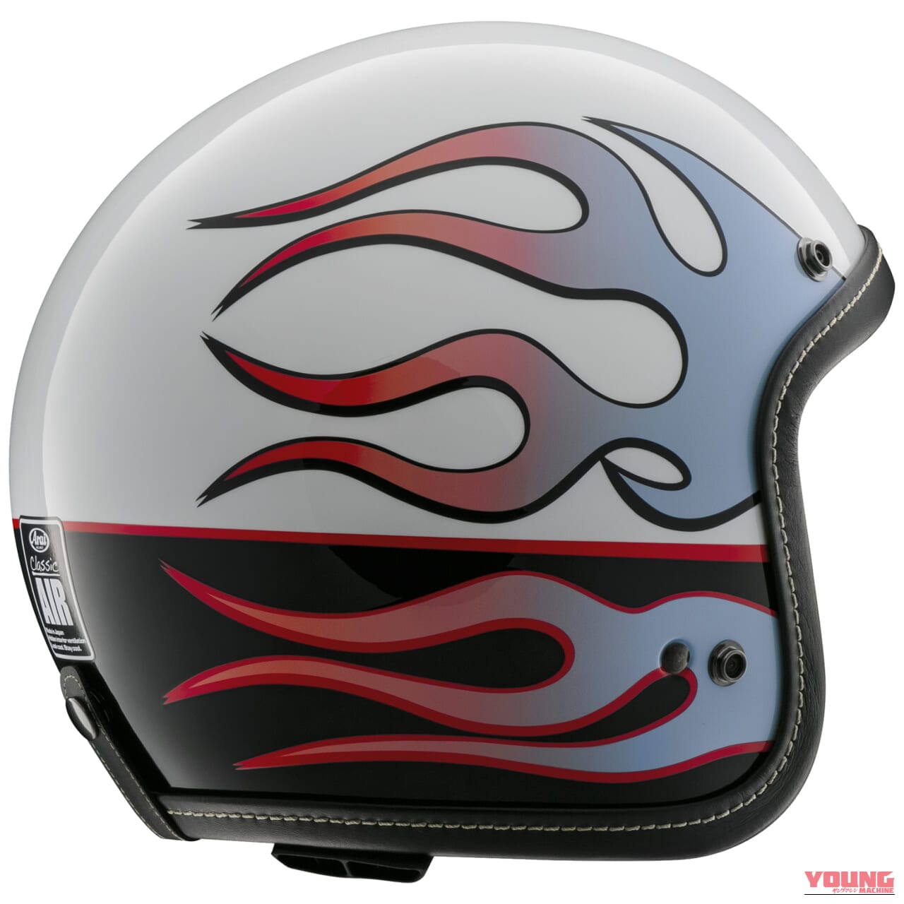 |安全性にもこだわったファイヤーパターンのオープンフェイス! アライ「CLASSIC AIR CHOPPER」を4月下旬に発売