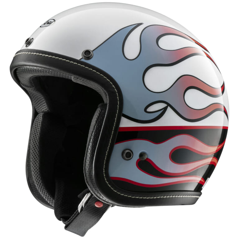 Arai CLASSIC AIR CHOPPER|安全性にもこだわったファイヤーパターンのオープンフェイス! アライ「CLASSIC AIR CHOPPER」を4月下旬に発売