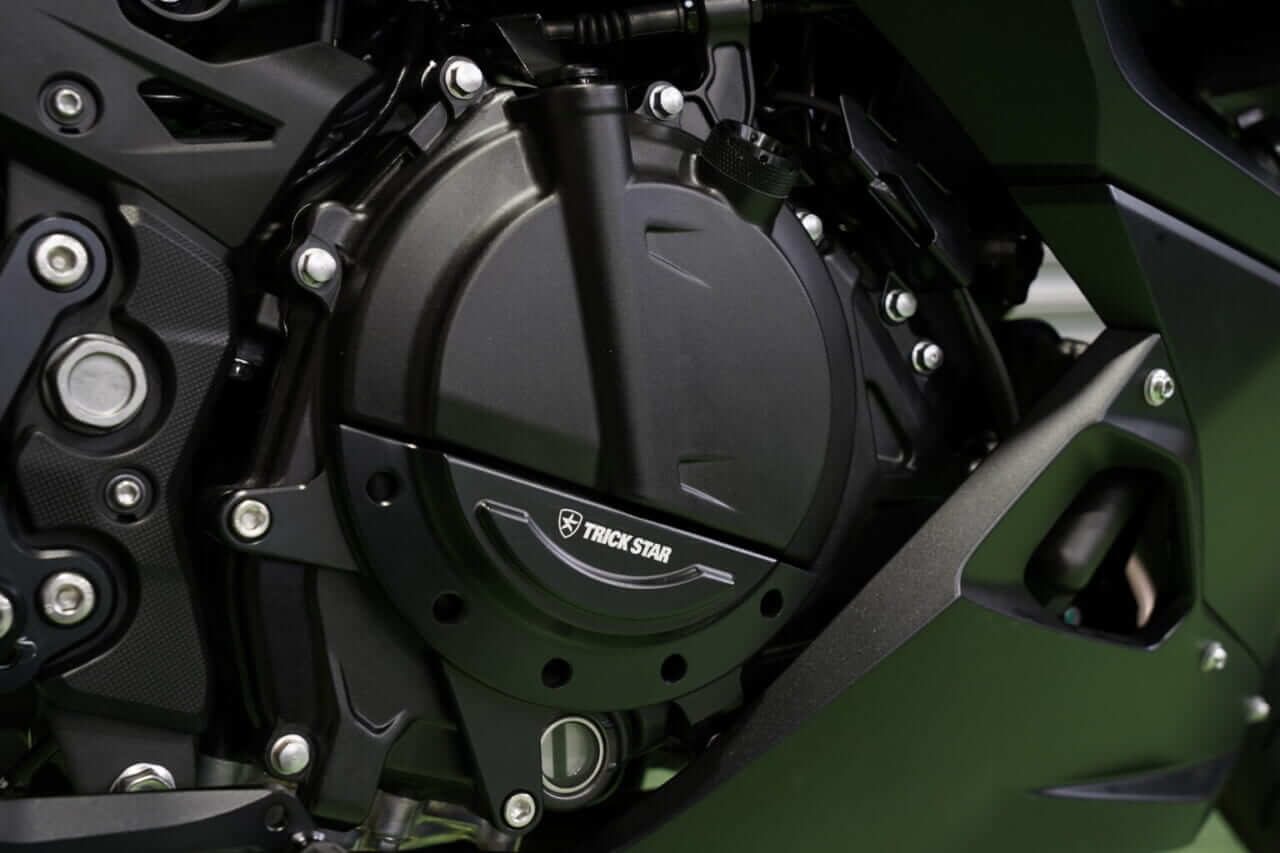 ｜TRICK STARがNinja500を速攻ロックオン！ 守りと走りを固める専用パーツ群が早くも適合確認