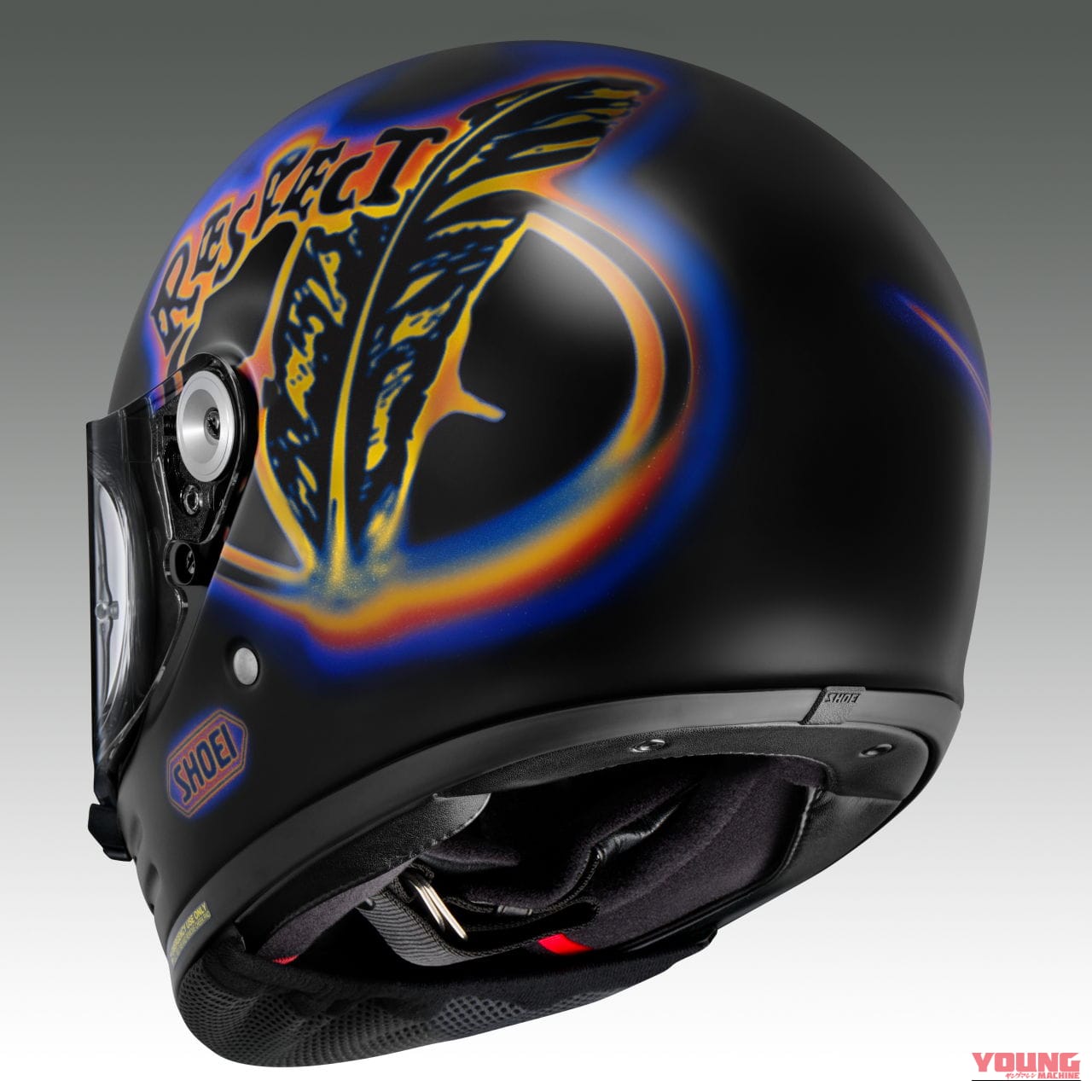 SHOEI Glamster Koshi Inaba｜【受注期間限定】B’z 稲葉浩志とSHOEIのコラボモデルは『Respect』の文字も描かれる「Glamster Koshi Inaba」