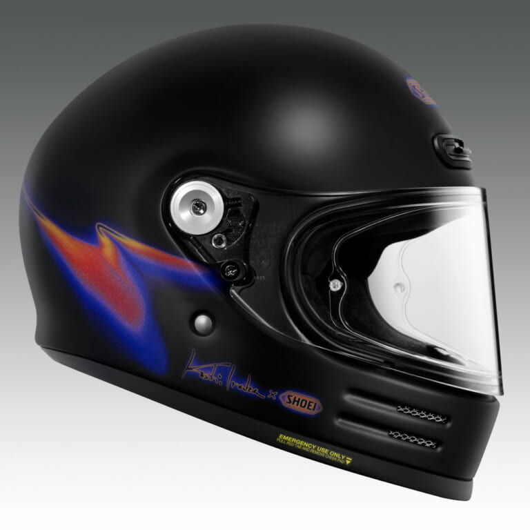 SHOEI Glamster Koshi Inaba|【受注期間限定】B’z 稲葉浩志とSHOEIのコラボモデルは『Respect』の文字も描かれる「Glamster Koshi Inaba」