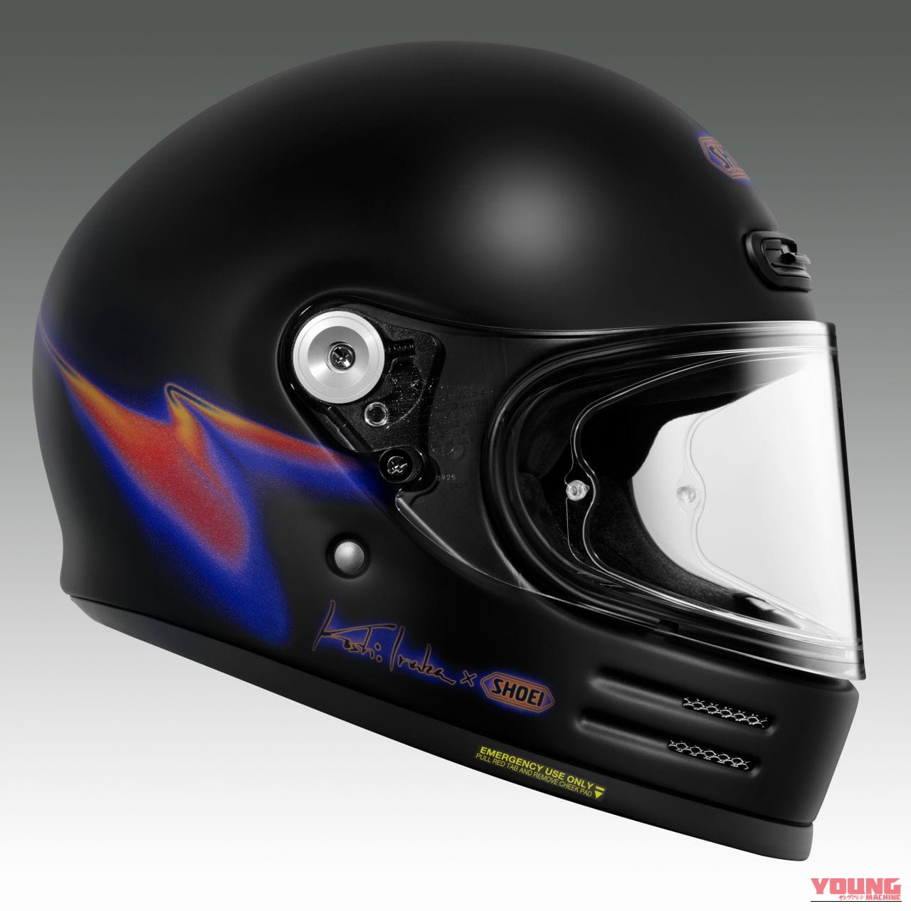 SHOEI Glamster Koshi Inaba|【受注期間限定】B’z 稲葉浩志とSHOEIのコラボモデルは『Respect』の文字も描かれる「Glamster Koshi Inaba」