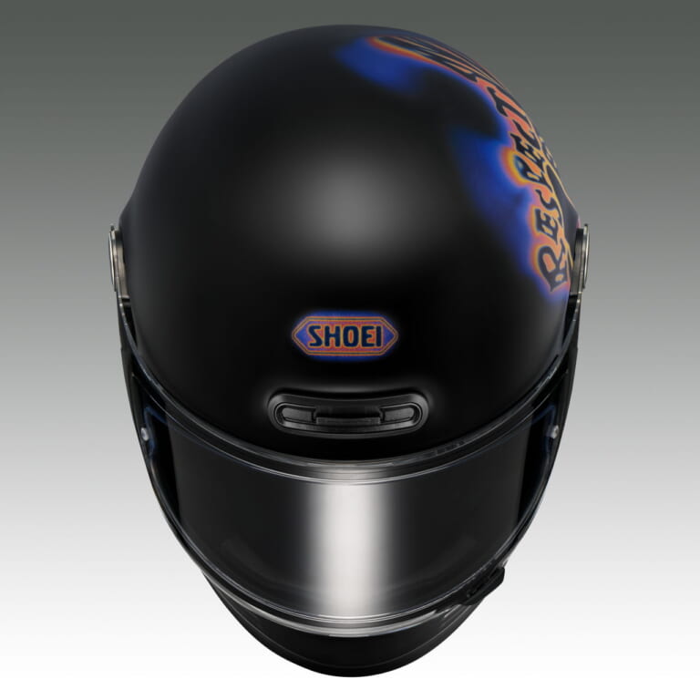 SHOEI Glamster Koshi Inaba｜【受注期間限定】B’z 稲葉浩志とSHOEIのコラボモデルは『Respect』の文字も描かれる「Glamster Koshi Inaba」