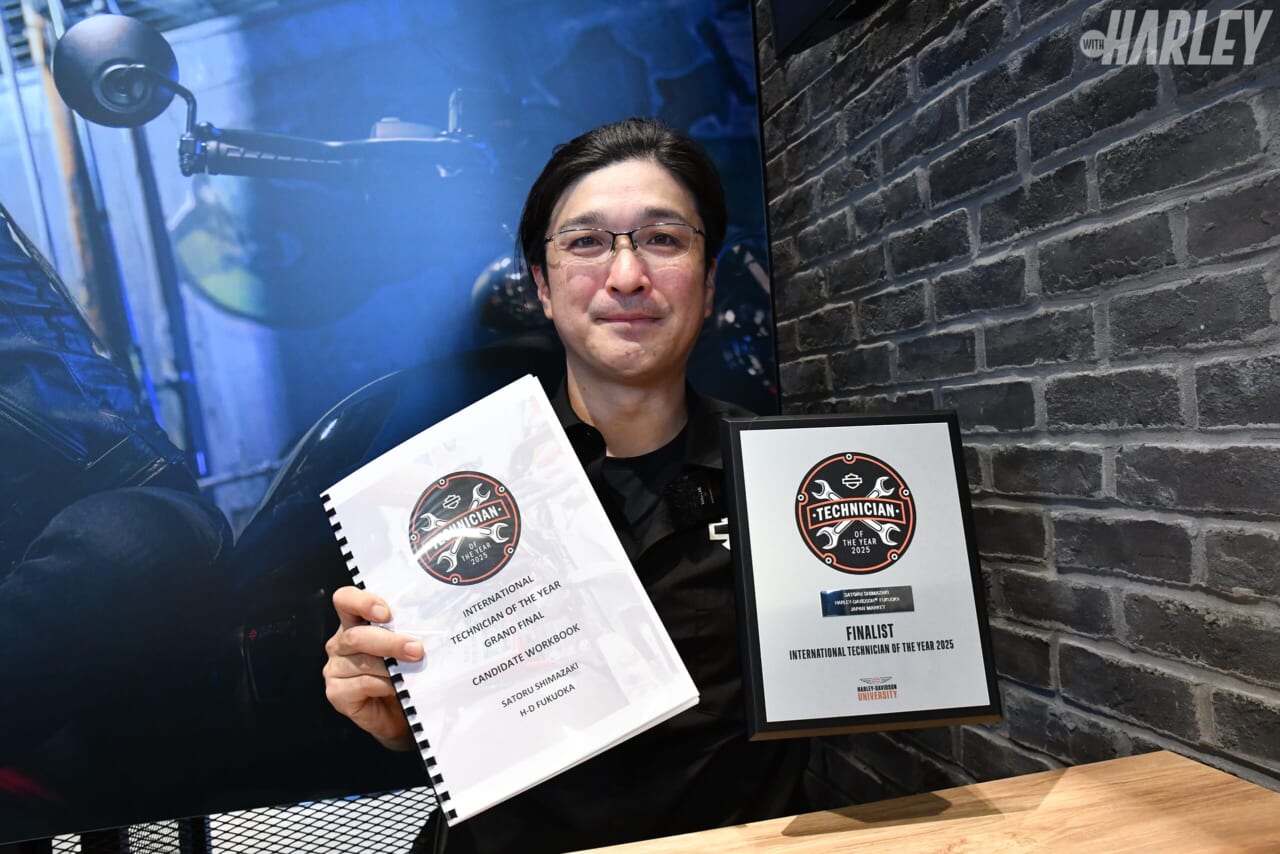 インターナショナル・テクニシャン・オブ・ザ・イヤー・アワード｜ハーレーダビッドソン公認“日本一のディーラーメカニック”が世界一に挑戦! 技術向上でより良いサービス＆製品化へ!!