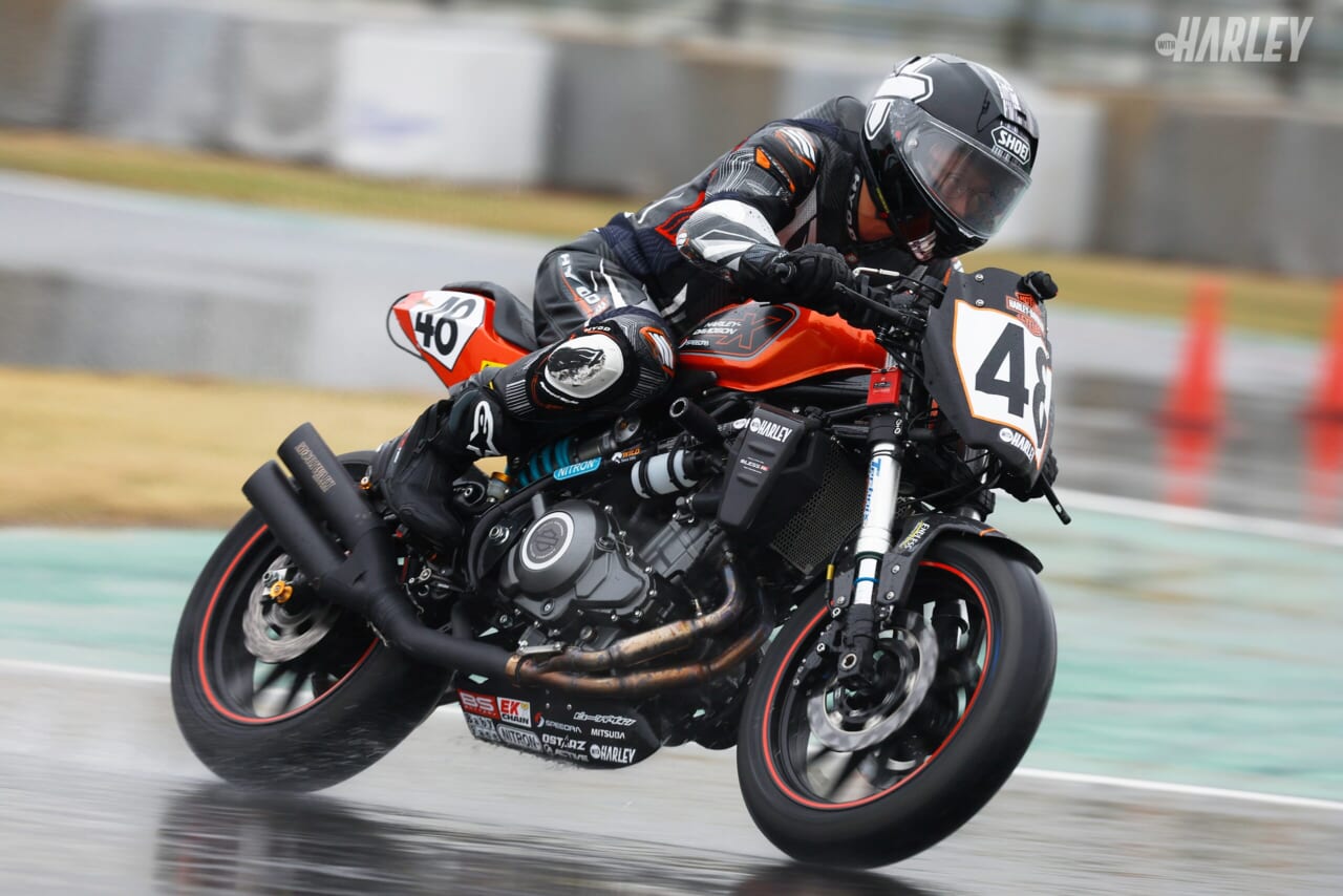 ハーレーダビッドソン｜X350｜レース｜ハーレーX350が雨のレースを制し2連覇! MCFAJクラブマンロードレース2025最終戦を振り返る