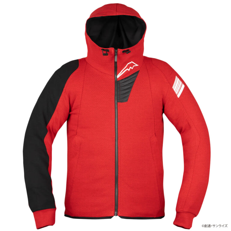 クシタニ レブロフーディー｜【限定】シャアとマフティーをモチーフにした特別な一着。走行時のストレスを軽減するクシタニ×ガンダムコラボの本格ライディングウェア&ギアが登場