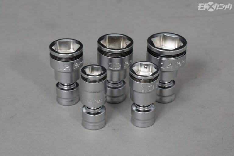 コーケン｜ソケット｜［届かないを解決する工具］ちょっと逃げれば窮状を脱出できることもある。コーケンは曲がる、首振り工具が充実