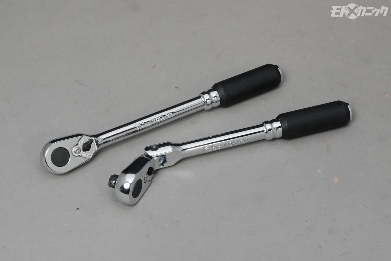 コーケン｜ラチェット｜［届かないを解決する工具］ちょっと逃げれば窮状を脱出できることもある。コーケンは曲がる、首振り工具が充実