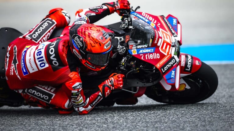 ドゥカティも困惑!? フロントを滑らせて走るマルケスの特殊すぎる走りがもたらすもの|2026年3月の人気記事TOP10! ワークマン×コナンコラボ/ホンダ新型CB400SFのスクープや超リアルなスケールモデルCB等が注目を集める