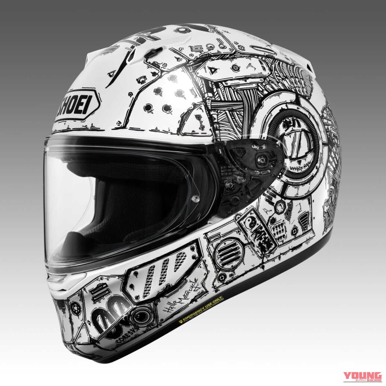SHOEI WYVERN Ø ZERO CODE｜【受注期間限定】SHOEI「WYVERN Ø」に世界的デザイナー・Kiichiコラボの異色グラフィック『ZERO CODE』誕生