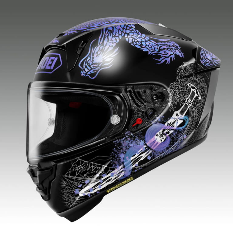 SHOEI X-Fifteen OROCHI|SHOEIより最高峰フルフェイス「X-Fifteen」に日本神話・ヤマタノオロチを描いた美麗グラフィック『OROCHI』が登場!