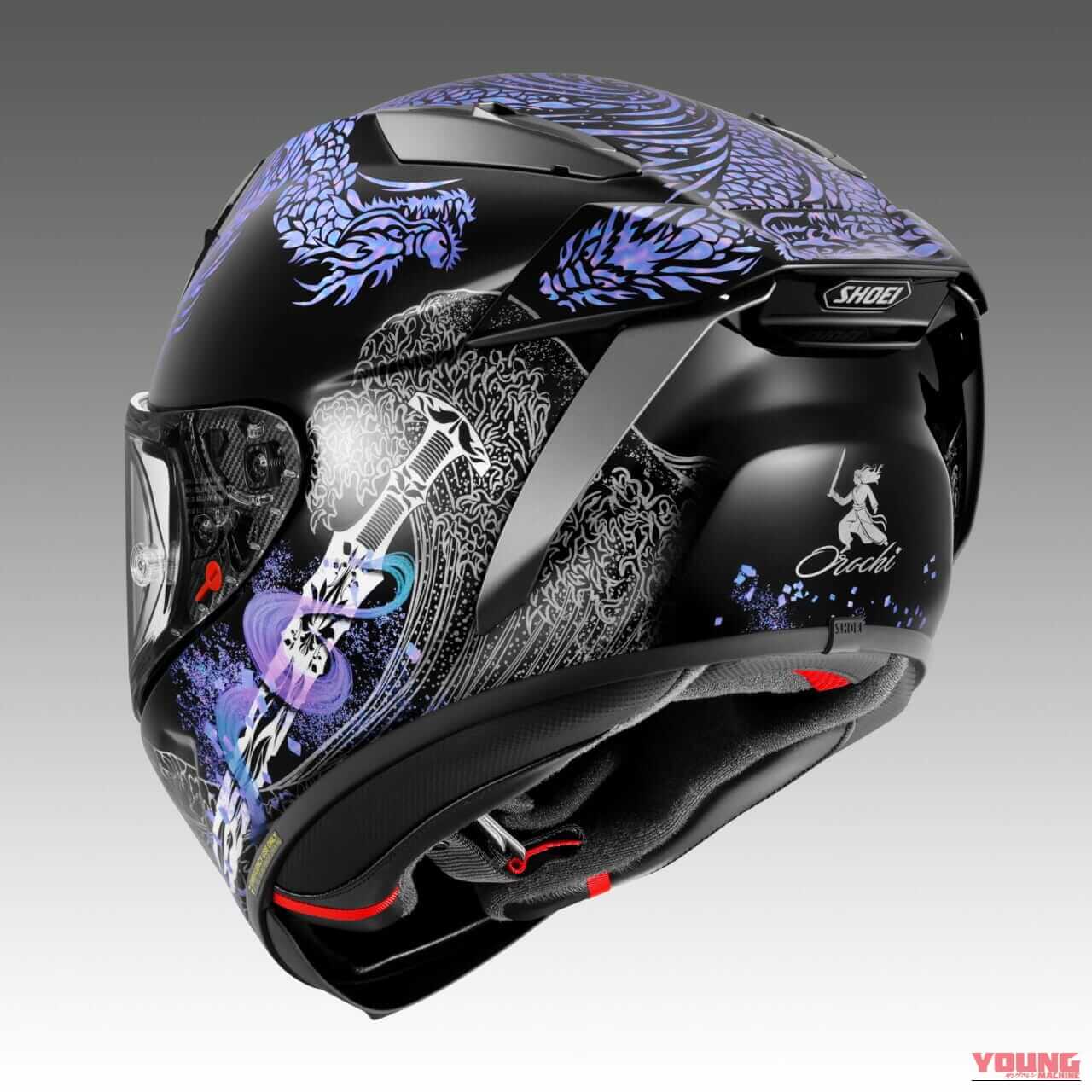 SHOEI X-Fifteen OROCHI|SHOEIより最高峰フルフェイス「X-Fifteen」に日本神話・ヤマタノオロチを描いた美麗グラフィック『OROCHI』が登場!