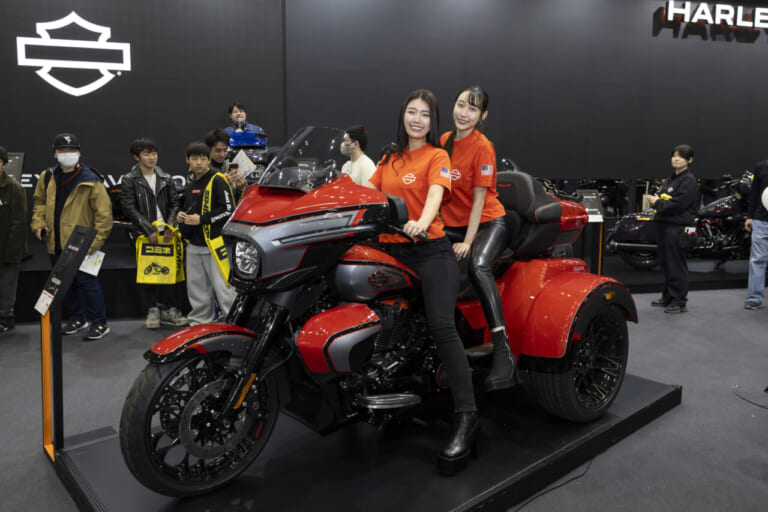 四輪免許で乗れるトライクはハーレーの世界をより広げる! フル刷新で新登場!!【東京モーターサイクルショー】