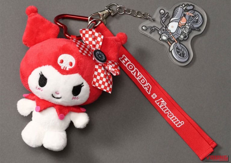 【Honda × Kuromi】ジャラツケTOYチャーム|Honda×クロミ×グローバルワークがコラボ!バイク女子必見の「普段使いしたい」アパレル&雑貨5選