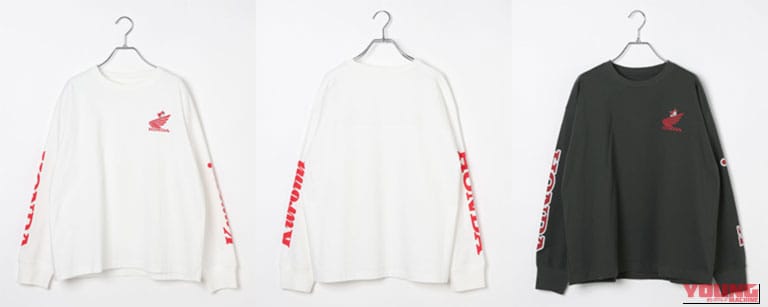 【Honda×Kuromi】ヘビロッTEEロゴ長袖｜Honda×クロミ×グローバルワークがコラボ！バイク女子必見の「普段使いしたい」アパレル＆雑貨5選