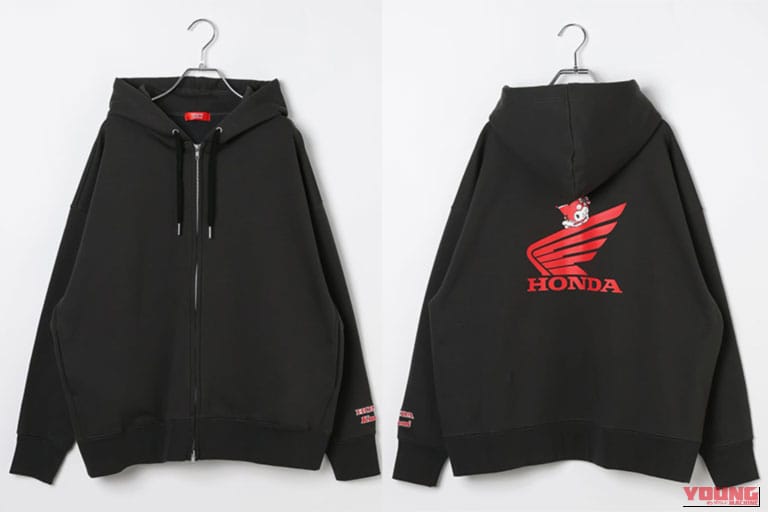 【Honda × Kuromi】ZIPフーディ｜Honda×クロミ×グローバルワークがコラボ！バイク女子必見の「普段使いしたい」アパレル＆雑貨5選