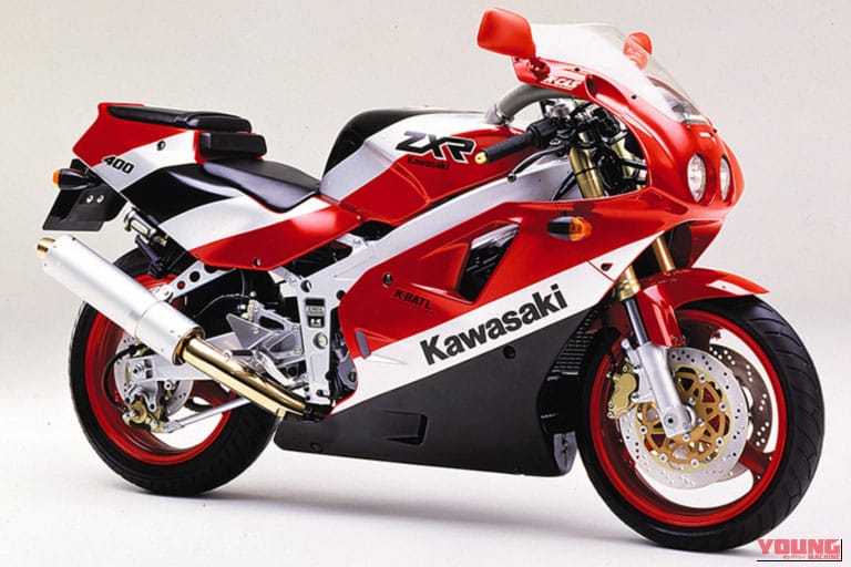 1990 KAWASAKI ZXR400｜カワサキZXR400（1989）世界初の倒立フォーク採用！レーサー直系の最強レプリカを解説「最後に出てきたスゴイやつ」