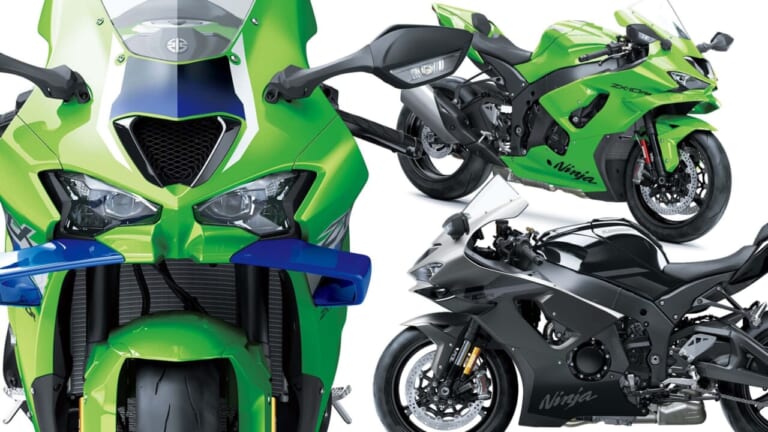 カワサキ「ニンジャZX-10R/RR」今夏発売決定!! ダウンフォース25％向上の大型ウイングレットやTFTメーターを新採用
