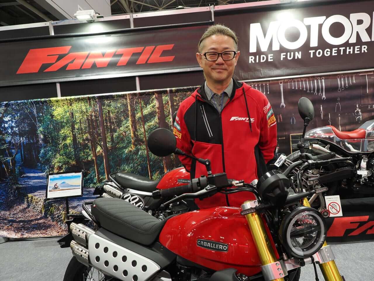 シンズファクトリー｜キャバレロスクランブラー500｜モーターサイクルショーで聞いたFantic取扱店のお気にいりの一台×4選