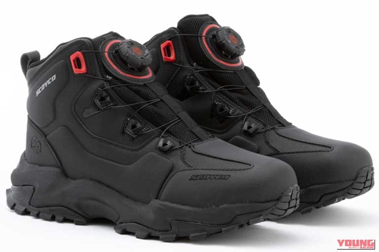 SCOYCO ライディングシューズMT106|【歩けるライディングシューズ】スコイコMT106なら林道散策もキャンプもこれ1足。撥水・耐摩耗のタフ仕様