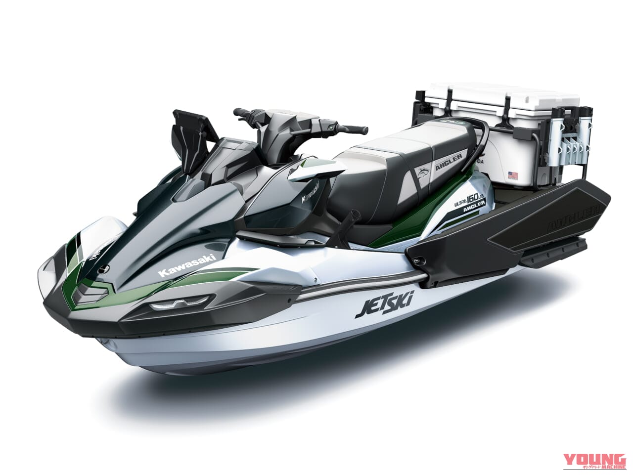 JET SKI ULTRA 160LX-S ANGLER（ジェットスキー ウルトラ 160LX-S アングラー）［カワサキモータースジャパン］｜「えっ…コレってアリなの…？」バイクに乗ったまま魚釣り。「その発想はなかったわ…」 魚群探知機もついたスゴいモデルをなんとKawasakiが発売！