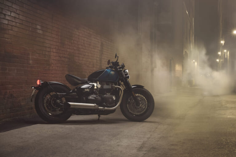 Triumph Bonneville Bobber|BONNEVILLEシリーズから新型Trident 800まで。トライアンフ最新モデルをモーターサイクルショーで体験
