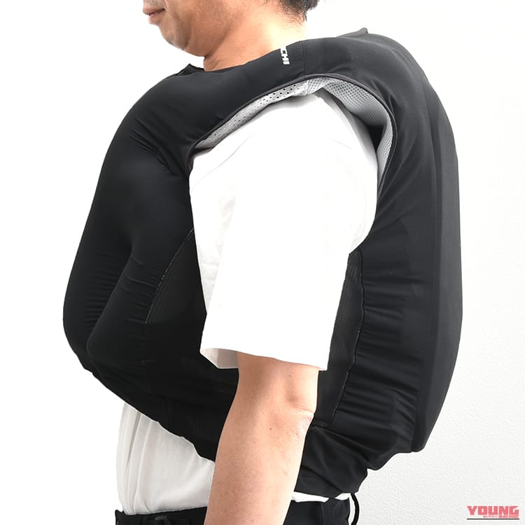 RS TAICHI T-SABE｜公道の事故パターンを徹底分析。約80mmの空気層で胸と背中を守る着用型エアバッグ「T-SABE」登場