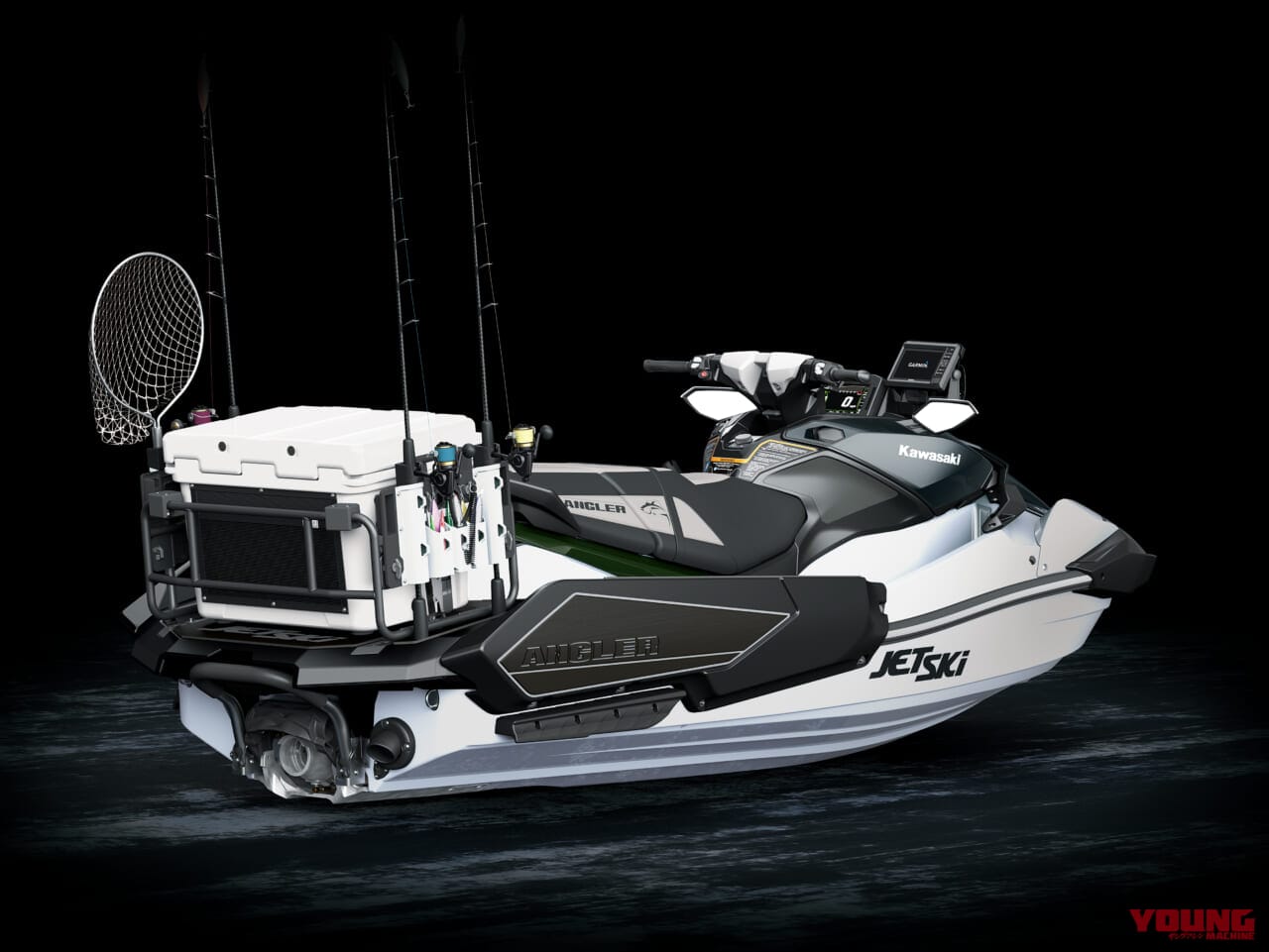 ｜「えっ…コレってアリなの…？」バイクに乗ったまま魚釣り。「その発想はなかったわ…」 魚群探知機もついたスゴいモデルをなんとKawasakiが発売！