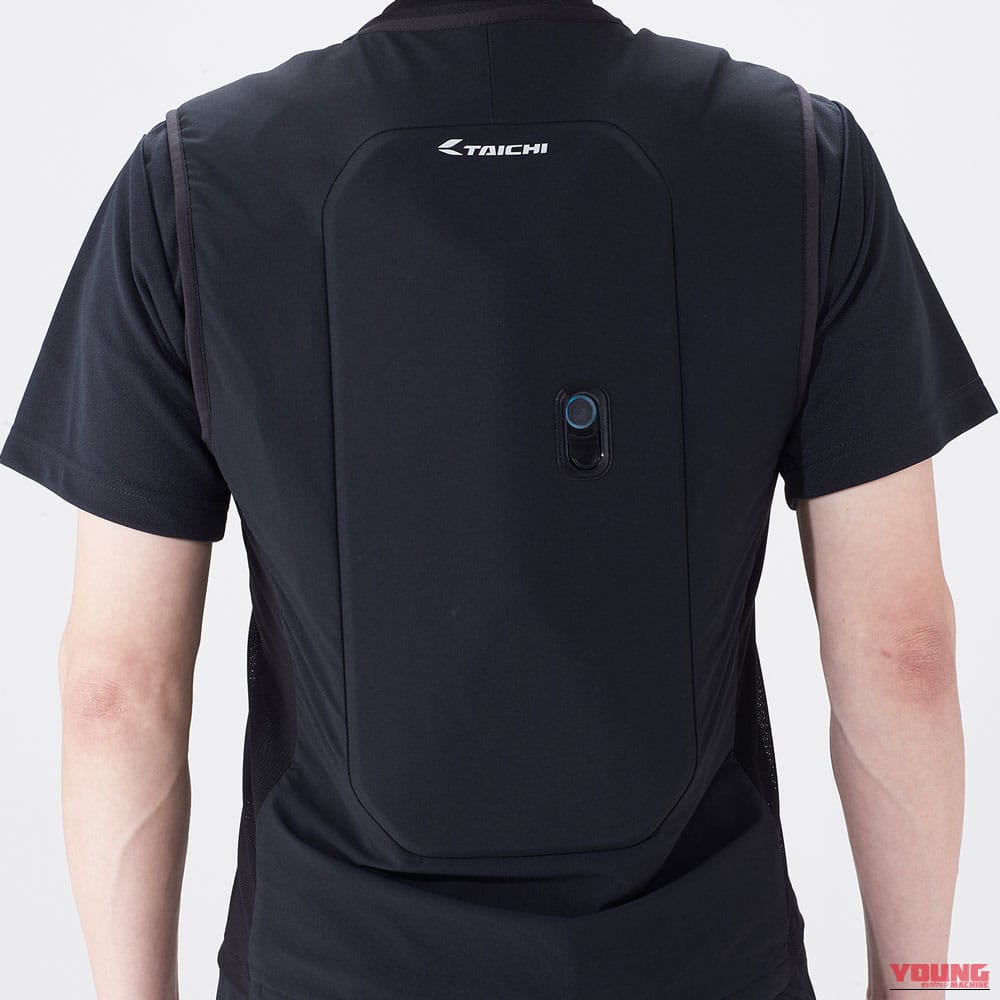 RS TAICHI T-SABE|公道の事故パターンを徹底分析。約80mmの空気層で胸と背中を守る着用型エアバッグ「T-SABE」登場