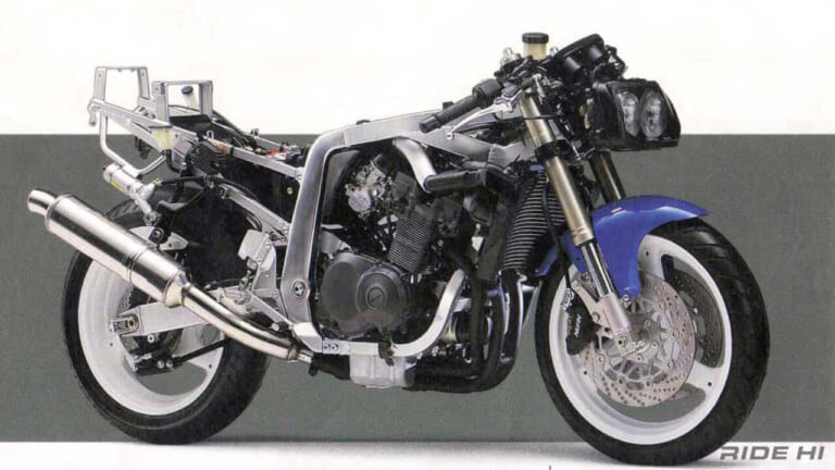 スズキ|GSX-R400R|1990-1998年|「一見すると時代に逆行?」GSX-R400R(GK76A)のツインチューブフレームをダブルクレードルへ戻したスズキが目指すモノ