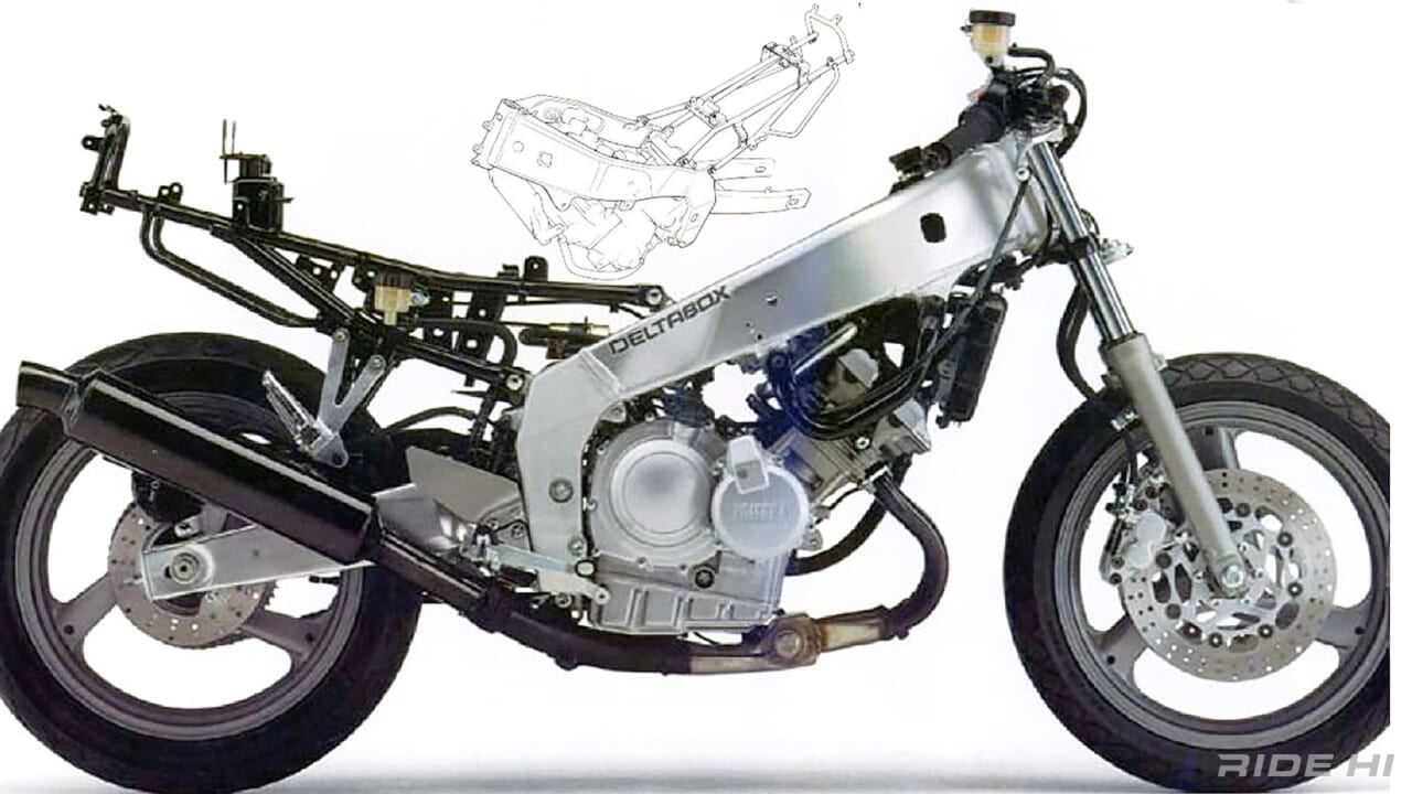 ｜「贅沢三昧の軽二輪」250でアルミ鋼板溶接の400/750/1000と同じデルタBOXフレームを奢ったヤマハFZR250R！