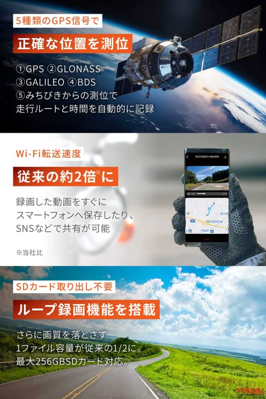 DAYTONA MiVue M820Pro｜取り付けの悩みも解決‼ 専用ステーで「純正級」の仕上がりへ。夜間の視界もくっきりなデイトナの最新バイク専用前後ドラレコが発売【MiVue M820Pro】