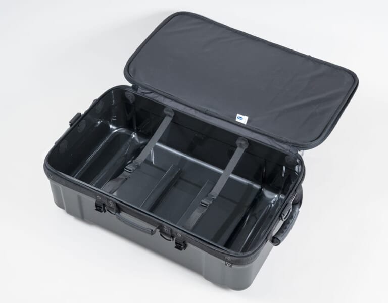 キャンピングシェルべースPF｜〈新商品〉”上に積める”セミハードケース！タナックスが大容量30Lの『キャンピングシェルベースPF』を5月22日に発売！
