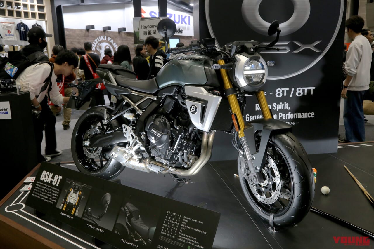 ｜国内未発売のSV-7GXにGSR-1000R、1月リリースのGSX-8T/8TT。スズキブースは今季注目マシン満載！【東京モーターサイクルショー振り返り】