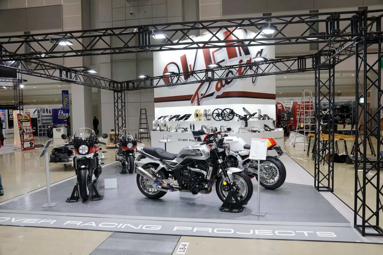 OVER Racing｜東京モーターサイクルショー｜ブース｜[CB1000Fカスタム]オーヴァーレーシングプロジェクツが仕上げたジェントルでスポーティなカスタム車