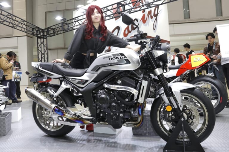 OVER Racing｜東京モーターサイクルショー｜CB1000F｜神楽小夜(かぐらさや) ｜[CB1000Fカスタム]オーヴァーレーシングプロジェクツが仕上げたジェントルでスポーティなカスタム車