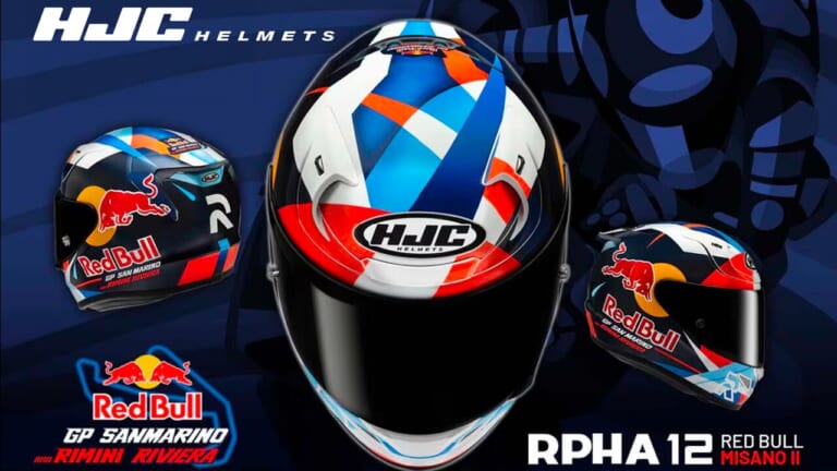 HJC RPHA 12 Red Bull MISANO GP2|レプリカからマン島TT仕様まで! 2026年5月に手に入れたい大注目の新型ヘルメット3選【SHOEI/HJC】