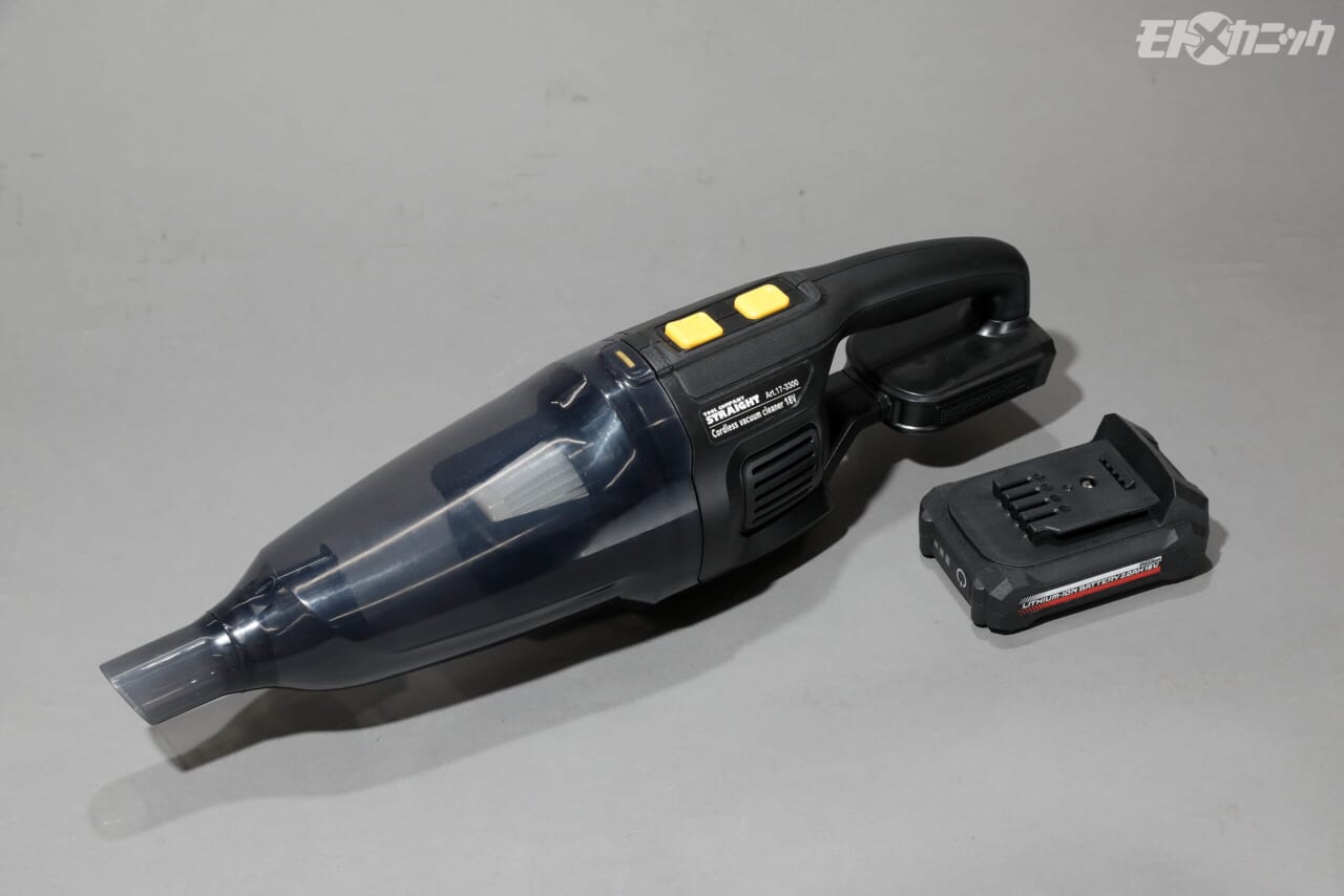 ストレート｜コードレスバキュームクリーナー18V[バッテリー・充電器付き]17-3300｜バイクいじり用にガレージにあったら便利な工具×12選＜ストレート＞