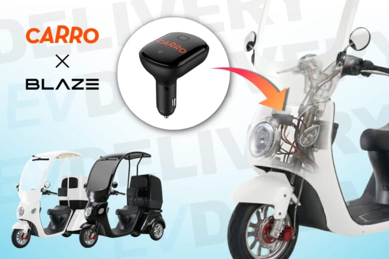 BLAZE EV DELIVERY｜圧倒的にオトクでハイテク。ガジェット好きの心をくすぐるスマホ管理可能な「コネクティッド3輪EVバイク」登場【屋根付きトライク】