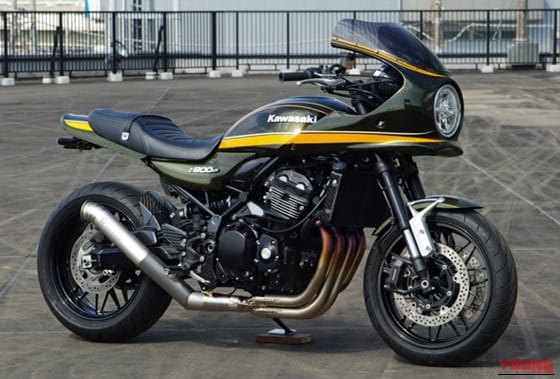 ナップス｜Z900RS カフェレーサーカウルキット Type-2｜2026年｜Z900RSをカフェレーサースタイルに変えるFRPカウルキット＋チタンマフラー! アメリカンドリーム×ナップスが限定販売開始