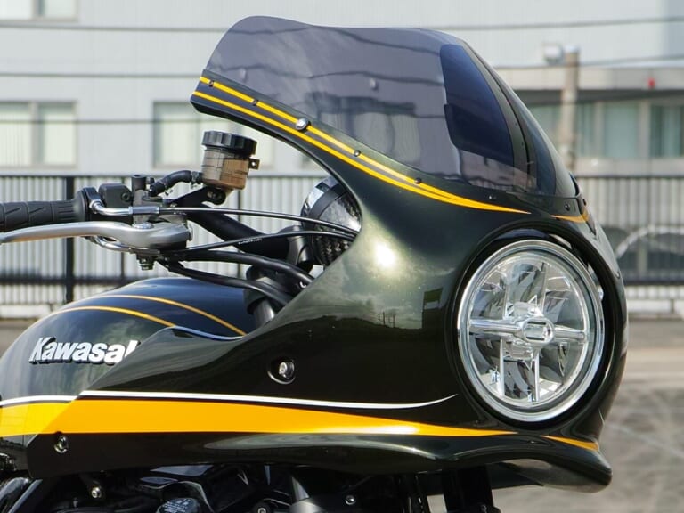 ナップス｜Z900RS カフェレーサーカウルキット Type-2｜2026年｜Z900RSをカフェレーサースタイルに変えるFRPカウルキット＋チタンマフラー! アメリカンドリーム×ナップスが限定販売開始