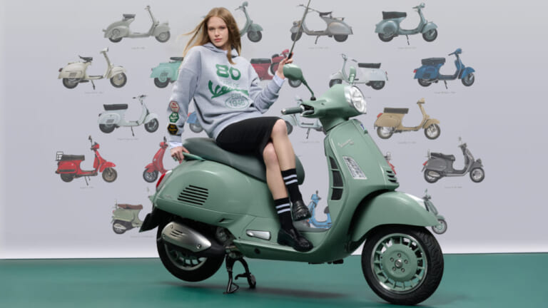 VESPA GTS 80TH｜街角の視線を独り占め! 専用装備と伝統カラーがもたらす、至福のスクーター。ベスパ生誕80年の集大成「GTS 80TH」登場【水冷278ccエンジン】