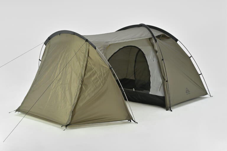 デイトナ|MAEHIRO DOME E|2026年|広々前室+2ルーム構造をエントリー価格で実現! デイトナの新ツーリングテント「MAEHIRO DOME E」発売、グローブ対応アジャスター入り口など実用機能も採用