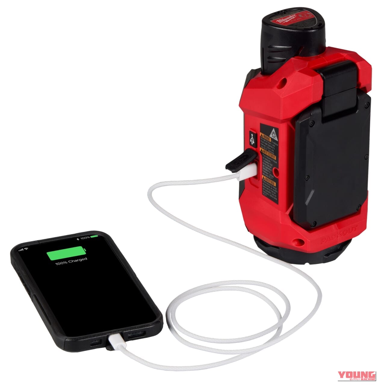 ミルウォーキーツール｜M12 PACKOUT シングルワークライト｜M12 ALIP-0｜マグネット/フック/ツイストロックに持ち運びもラクラク! ミルウォーキーツール「M12 PACKOUT シングルワークライト」4/24発売